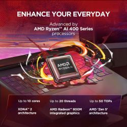 Lenovo Legion 5 15AGP11 Copilot+ PC AMD Ryzen™ AI 7 450 Laptop 38.9 cm [15.3"] WQXGA 32 GB DDR5-SDRAM 1 TB SSD NVIDIA GeForce RTX 5060 Wi-Fi 7 [802.11be] Windows 11 Home Black English 