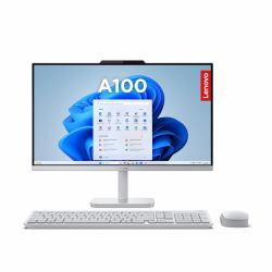 Lenovo A100 Intel® N N100 60.5 cm [23.8"] 1920 x 1080 pixels All-in-One PC 16 GB DDR4-SDRAM 512 GB SSD Windows 11 Home Wi-Fi 6 [802.11ax] Grey 