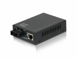 LevelOne RJ45 to SC Fast Ethernet Media Converter, Multi-Mode Fiber, 2km 