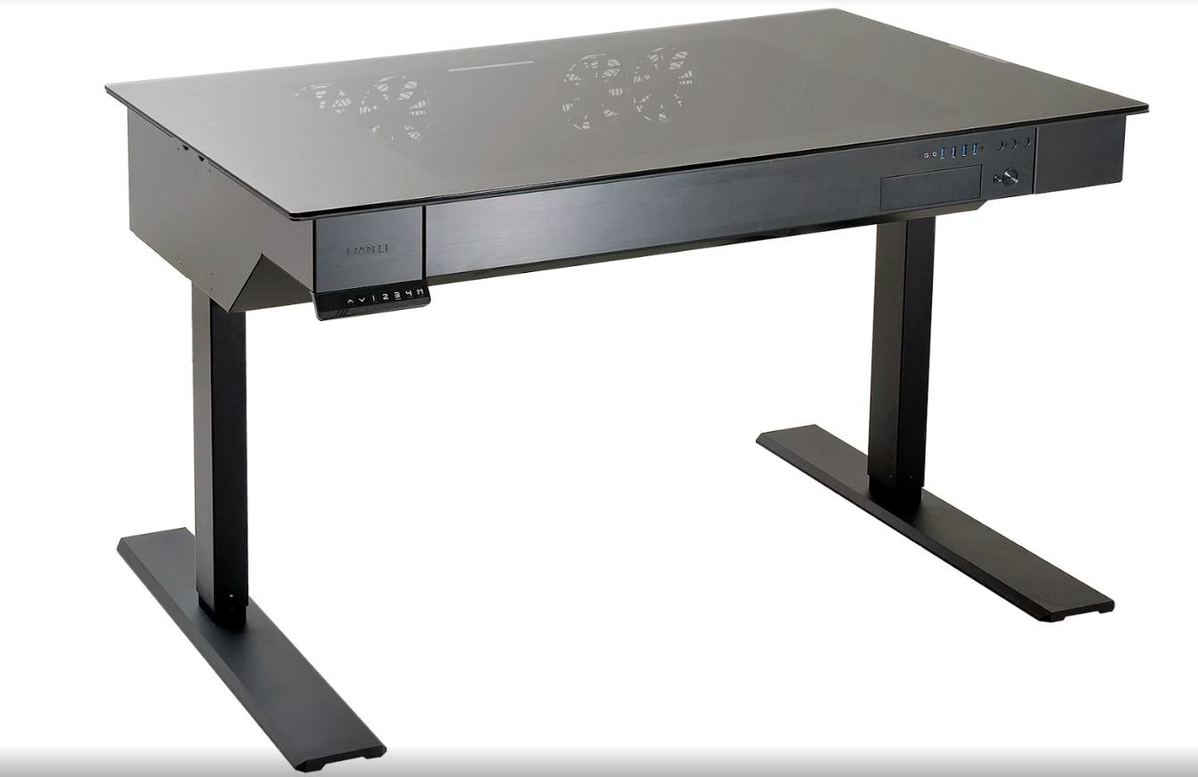 Lian Li Dk 04x Lian Li Dk 04x Computer Desk Black Metallic