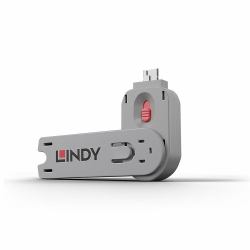 Lindy USB Type A Port Blocker Key, Pink 