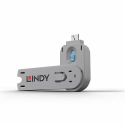 Lindy USB Type A Port Blocker Key, Blue 