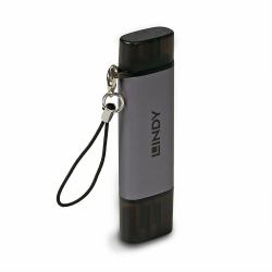 Lindy USB 3.2 Type C and A SD / Micro SD Card Reader 