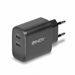 Lindy 65W USB 2 x Type C GaN Charger 