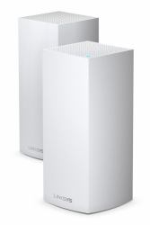 Linksys Velop Whole Home Intelligent Mesh WiFi 6 [AX4200] System, Tri-Band, 2-pack wireless router Gigabit Ethernet Tri-band [2.4 GHz / 5 GHz / 5 GHz] White 