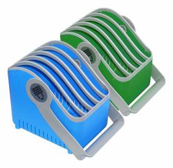 LocknCharge LNC10527 portable device management cart/cabinet Portable device management case Blue, Green 