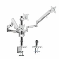 LogiLink BP0090 monitor mount / stand 68.6 cm [27"] Desk Silver 
