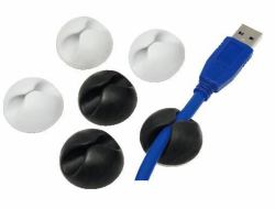 LogiLink KAB0009 cable clamp Black, White 6 pc[s] 