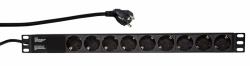 LogiLink PDU9C03 surge protector Black 9 AC outlet[s] 230 V 2 m 
