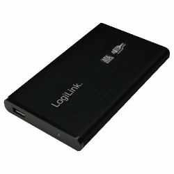 LogiLink UA0106 storage drive enclosure Black 2.5" USB powered 
