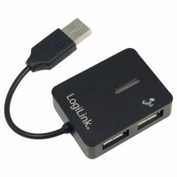 LogiLink USB 2.0 4-Port Hub 480 Mbit/s Black 