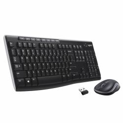 Logitech MK270 keyboard Mouse included Home RF Wireless QWERTY US International Black  - UK version