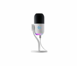 Logitech G Yeti GX Black, White Table microphone 
