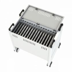 Loxit 6730 portable device management cart/cabinet Freestanding White 