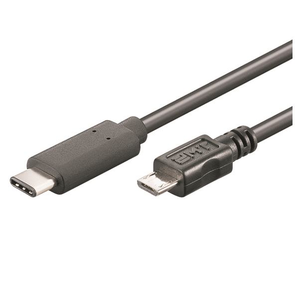 M Cab 7001316 M Cab 7001316 Usb Cable 0 6 M Usb C Micro Usb B Black