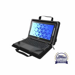 MAXCases Explorer 5 Work-In Case w/Pocket 14" w/ Shoulder Strap [Black] 