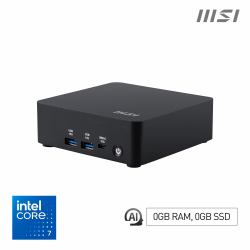 MSI Cubi NUC AI 1UMG Intel Core Ultra 7 155H [14th Gen - Core Ultra Series 1], Barebone, NUC, SFF, Mini Computer, HTPC, [NO RAM, NO Storage, NO OS], Intel Graphics/DDR5/Dual ThunderBolt 4/Dual HDMI/Dual LAN/WiFi 6E/BT 5.3/VESA - NUC AI 1UMG i7 155H BB 