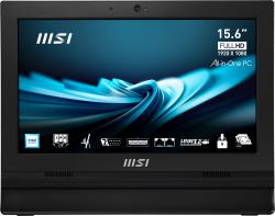 MSI Pro AP162T ADL Intel N100 All in One PC, [4GB RAM, 128GB SSD, Windows 11PRO], 15.6 Inch Single-Resistive touch Screen/UHD Graphics/Dual COM Port/LPT Port/Dual LAN/VGA/WiFi 5/BT 5.1/VESA/SD Card Reader 