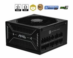 MSI MAG A850GLS PCIE5 power supply unit 850 W 24-pin ATX ATX Black 
