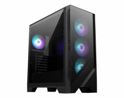 MSI MAG Forge 320R AIRFLOW Micro Tower Black, Transparent 