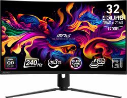 MSI MPG 321CURX QD-OLED computer monitor 80 cm [31.5"] 3840 x 2160 pixels 4K Ultra HD Black 