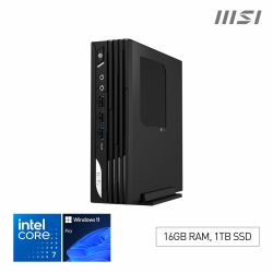 MSI Pro DP21 14M Intel Core i7 14700 [ 14th Gen Desktop CPU ], Desktop PC, DP21 14M, SFF, Mini Computer, HTPC, [16GB RAM, 1TB Storage, Windows 11 ], Intel Graphics/DDR5/HDMI/DisplayPort/LAN/WiFi 6E/BT 5.3 - DP21 14M I7 14700 FS 16GB 1TB W11P  - UK version