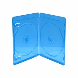MediaRange BOX39-2-50 optical disc case Blu-ray case 2 discs Blue, Transparent 