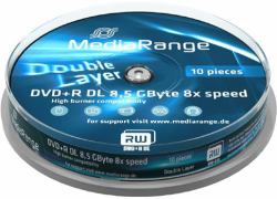 MediaRange MR466 blank DVD 8.5 GB DVD+R DL 10 pc[s] 