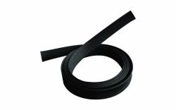 Mercodan Braided sleeve 25-45mm, 200m - black, cable sock, Temp: - -50Â°C to +150Â°C - Warranty: 24M