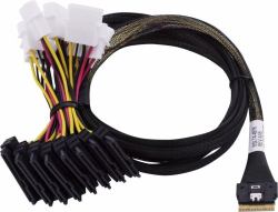 Microchip Technology 2305400-R Serial Attached SCSI [SAS] cable 0.8 m Black, Multicolour 