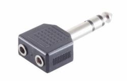 Microconnect AUDANS cable gender changer 6.35mm 2 x 3.5mm Black 