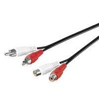 Microconnect AUDCH2 audio cable 1.5 m 2 x RCA Black 