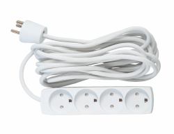Microconnect GRU00450WDK power extension 5 m 4 AC outlet[s] Indoor White 