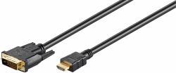 Microconnect HDM192411 video cable adapter 1 m HDMI Type A [Standard] DVI-D Black 