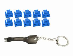 Microconnect MC-RJ45PORTBLOCK-B port blocker RJ-45 Blue 10 pc[s] 