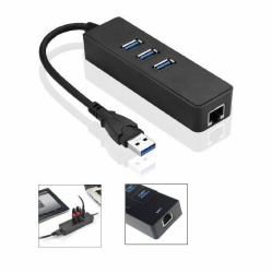 Microconnect MC-USB3.0HUBWETH laptop dock/port replicator USB 3.2 Gen 1 [3.1 Gen 1] Type-A Black 