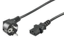 Microconnect PE010418 power cable Black 1.8 m Power plug type E+F C13 coupler 
