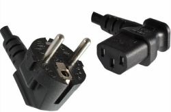 Microconnect PE010518L power cable Black 1.8 m Power plug type E+F C13 coupler 
