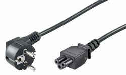 Microconnect PE010818 power cable Black 1.8 m Power plug type E+F C5 coupler 