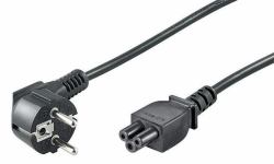 Microconnect PE010830 power cable Black 3 m Power plug type E+F C5 coupler 