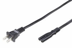 Microconnect PE110718 power cable Black 1.8 m Power plug type A C7 coupler 