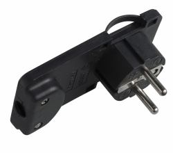 Microconnect PESCHPLUG-B power plug adapter Type F Black 