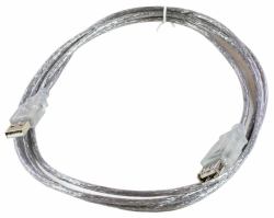 Microconnect USBAAF2T USB cable USB 2.0 1.8 m USB A Transparent 