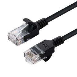 Microconnect V-UTP6A03S-SLIM networking cable Black 3 m Cat6a U/UTP [UTP] 
