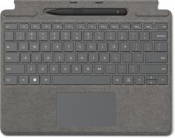 Microsoft Surface Pro Signature Keyboard w/ Slim Pen 2 QWERTY Microsoft Cover port Platinum 