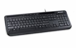 Microsoft Wired 600, Black keyboard Universal USB QWERTY UK International 