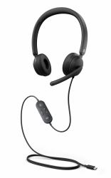 Microsoft MS Modern USB-C Headset Black DA/FI/NO/SV Commercial - Headset Wired Head-band Office/Call center USB Type-C 