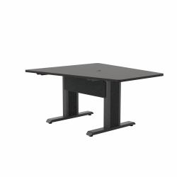 Middle Atlantic ForumTM 59" Angle Table for 3 to 5 People, 30" Seated Height, Asian Night Table Top with Dark Table Base 