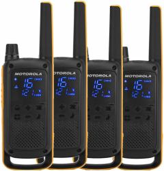 Motorola Talkabout T82 Extreme Quad Pack two-way radio 16 channels Black, Orange 