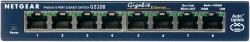 NETGEAR GS108GE network switch Unmanaged Gigabit Ethernet [10/100/1000] Blue 